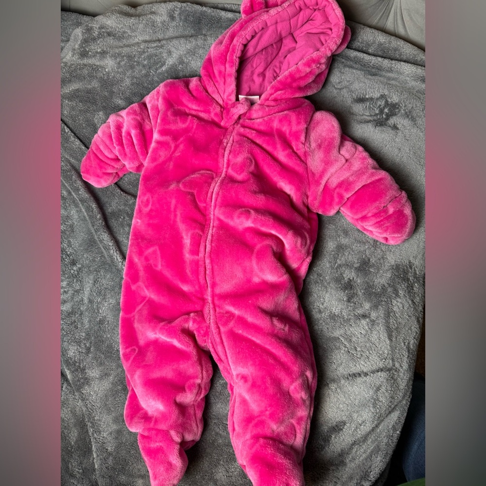Little‎ Wonders Baby Girl Pink Bunting/ Snowsuit